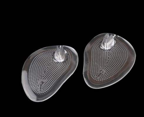 2Pairs Silicone Gel Sandal Thong Protectors - Non-Slip Forefoot Pads, Cushion Flip-Flop Pain Relief Inserts