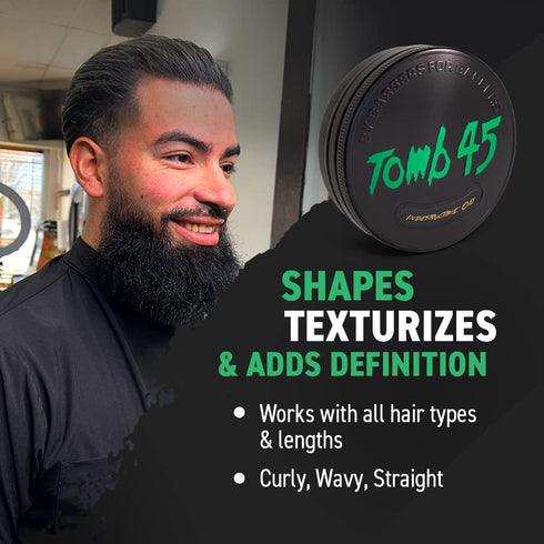 Tomb 45 Indestructible Hair Clay, High Strong Hold with Matte Finish Hair Styling Product