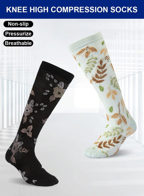 SUJAYU 6 Pairs Compression Socks for Women Men, Medical Compression Socks for Women & Men, Support Knee High Socks