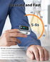 Fingertip Pulse Oximeter, Blood Oxygen Saturation Monitor, Heart Rate and Fast SpO2 Reading with OLED Screen and Lanyard