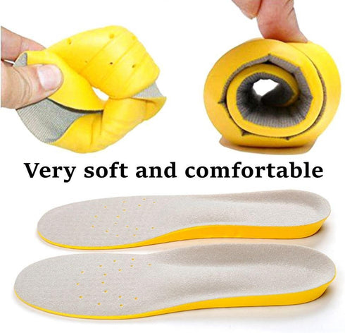 Shoe Insoles, Memory Foam for Excellent Shock Absorption and Cushioning, Comfortable for Men and Women, L