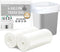 Small Trash Bags 4 Gallon, 100 Count Unscented Mini Garbage Bags for Bathroom Trash Can Liners