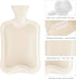 Hot Water Bag - 2 Liter Hot Water Bottle, Reusable Hot Cold Pack with Knit Cover for Pain Relief, Snowflake