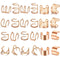 Rose Gold Hair Braids Dreadlock, 24 Pcs Non-Piercing Ear Clip Beard Beads for Women Men