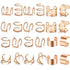 Rose Gold Hair Braids Dreadlock, 24 Pcs Non-Piercing Ear Clip Beard Beads for Women Men