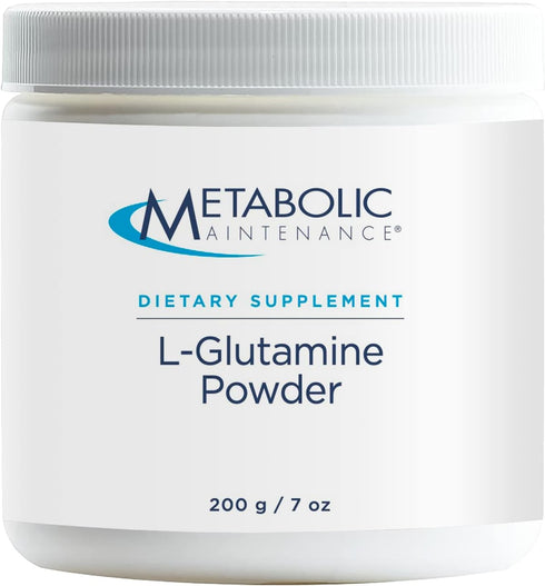 Metabolic Maintenance L-Glutamine Powder - Water Soluble Amino Acid for Gut Health + Immune Support (200 Servings)