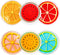 Kids Ice Pack, Reusable Hot or Cold Gel Cooling Pad for Injuries, Swelling, Pain Relief, and Tired Eyes (Fruit)