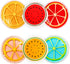 Kids Ice Pack, Reusable Hot or Cold Gel Cooling Pad for Injuries, Swelling, Pain Relief, and Tired Eyes (Fruit)