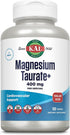KAL Magnesium Taurate 400mg Plus Vitamin B6, Chelated Magnesium Supplement, High Absorption Complex, 60-Day Guarantee
