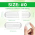 Empty Capsules Size 0 - Vegan Capsules Empty - Empty Pill Capsules (100 Count) with 2 Micro Lab Spoons for Capsule Filling Kit - Veggie Capsules Empty for DIY Your Own Supplements