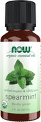 NOW Essential Oils, Organic Spearmint Oil, 100% Pure, Vegan, Child Resistant Cap, 1-Ounce, Stimulating Aromatherapy