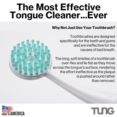 TUNG Tongue Gel by Peak Essentials | Mint Blast Natural Cleaning Paste | 2 PACK | Bad Breath Eliminator, BPA Free