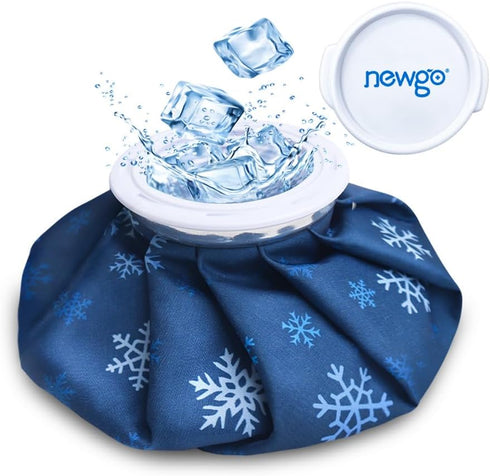 NEWGO Ice Pack Small Ice Bag for Injury, Reusable Fillable Bag for Pain Relief, 6 Inch