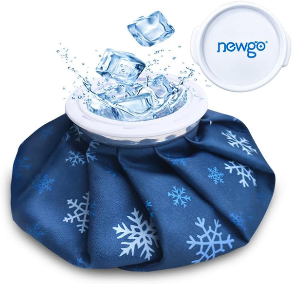 NEWGO Ice Pack Small Ice Bag for Injury, Reusable Fillable Bag for Pain Relief, 6 Inch