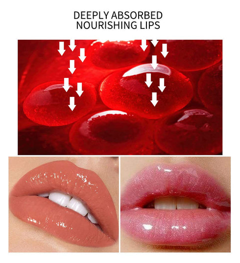 MAEPEOR Glitter Glossy Plumping Lipgloss, 9 Colors Moisturizing Lip Plumper Shiny Jelly Lip Gloss for Women and Girls