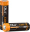 3.7 Volt Rechargeable Batteries 3200mAh for Flashlights, Headlamps, Doorbells, RC Cars (2 Pack Flat Top)