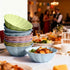 Hasdock 18 Count 16OZ, Macaron Color Sturdy Waterproof Disposable Petal Bowl Biodegradable Plant Fiber Tableware
