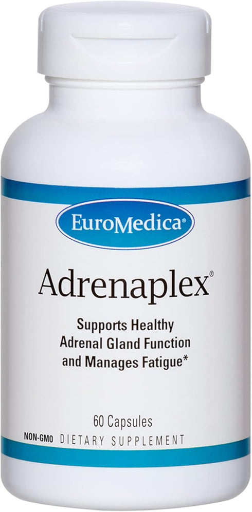 Euromedica Adrenaplex - 60 Capsules for Healthy Adrenal Gland Function & Balanced Mood - 30 Servings