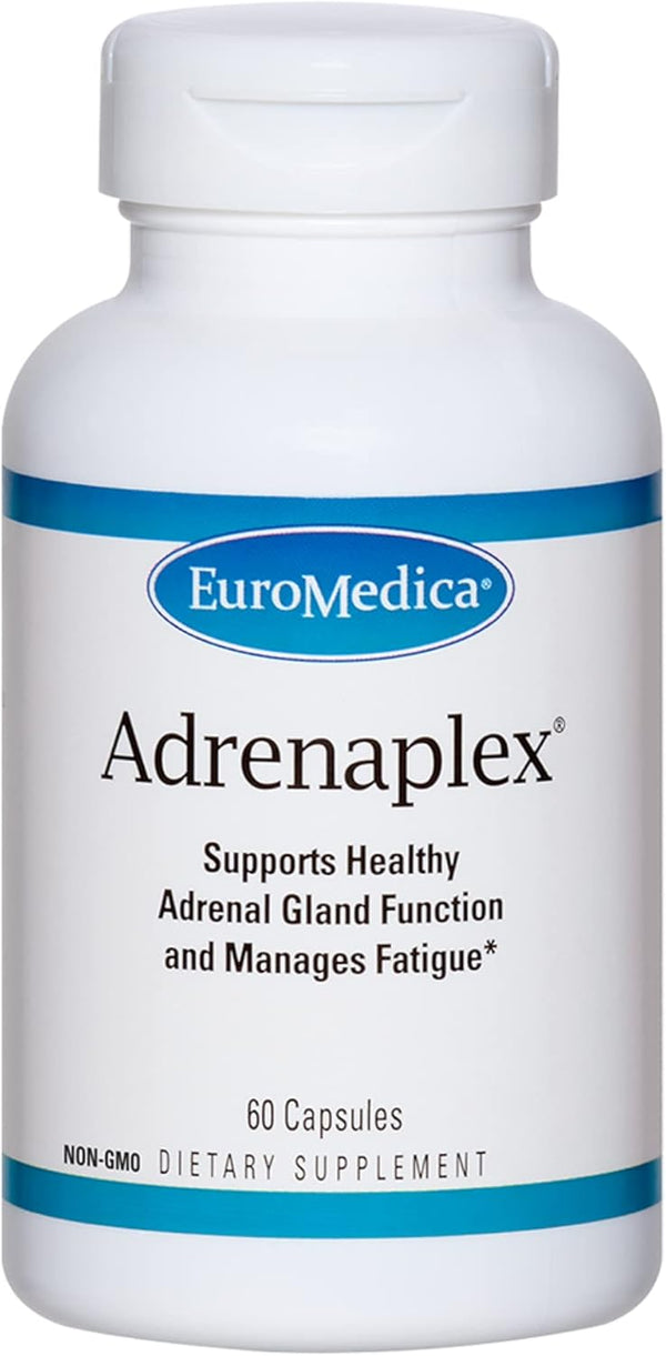 Euromedica Adrenaplex - 60 Capsules for Healthy Adrenal Gland Function & Balanced Mood - 30 Servings