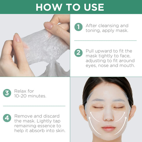 Mediheal Best Korean Sheet Mask - Madecassoside Essential Face Mask, 4 Sheets for Sensitive Skin Types