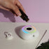 Mini Essential Oil Diffuser, Automatic Spraying Aromatherapy Diffuser with Rotating Colorful Lights and Timer Portable