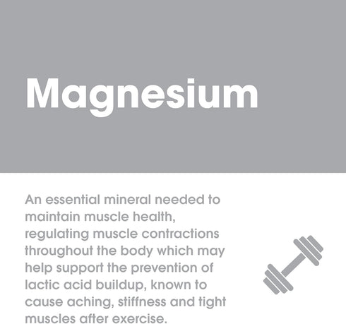 Active Recharge by Good 'N Healthy - Magnesium Supplement for Improved Muscle Function and Healthy Heart, 100 Tablets