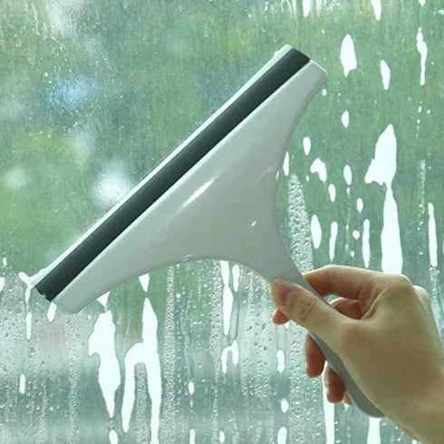 Squeegee for Shower Glass Door, Glass Cleaner Window Wiper Floor Tile Washing Car Blade Brush Cleaning Tool