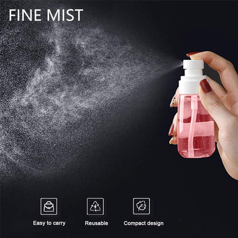 Cosywell Fine Mist Spray Bottle, 3.4oz Empty Cosmetic Refillable Travel Container for Skincare