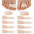 Wanmu 10 Pcs Hammer Toe Corrector, Reusable Toe Straightener Wraps, Adjustable Broken Toes