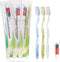 Disposable Toothbrushes Individually Wrapped with Toothpaste, Travel Toothbrush Set for Adults Kids, 30 Pack, 3 Colors