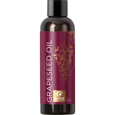 Pure Grapeseed Oil for Skin Care, Cold Pressed Moisturizing Carrier Oil, Natural Vitamin E Anti Aging