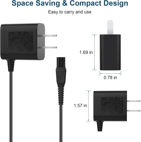 HQ8505 Norelco Shaver Charger 15V Power Cord Adapter for Philips Norelco HQ8505 9000 7000 5000 Series