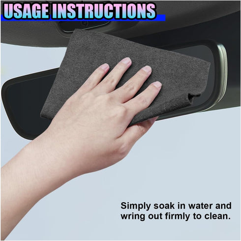 KPFILEH Kitchen(5PCS) Thickened Magic Car Cleaning Cloth, Non-Streak & Lint Reusable Automotive Window Cleaning Rag