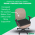 1 18" 16" 2" Essential Medical Supply Rehab Foam Seat Cushion - Denser Cushion for Office Chairs, Wheelchairs, and More