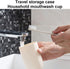 Portable Travel Toothbrush Case, 3 in 1 Toothpaste Travel Holder, Hard Plastic Tooth Brush Container for Travel