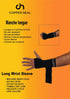 COPPER HEAL Adjustable Long WRIST Brace Compression Sleeve Wraps for Right & Left Hands, Short Sleeves Recovery Support