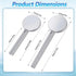 Mabor 2Pcs Toothpaste Tube Squeezer, Round Stainless Steel Metal Toothpaste Key Squeezer Roller Tube Wringer Dispenser