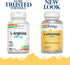 SOLARAY L-Arginine 500 mg, Nitric Oxide Supplement, 100 Servings