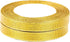 Molshine 50yard(2rolls) Golden Organza Ribbons Shimmer Sheer Thin Glitter Ribbon for DIY,Crafts,Gift Wrapping,Christmas Decorative Width: 13mm(1/2inch) by molshine