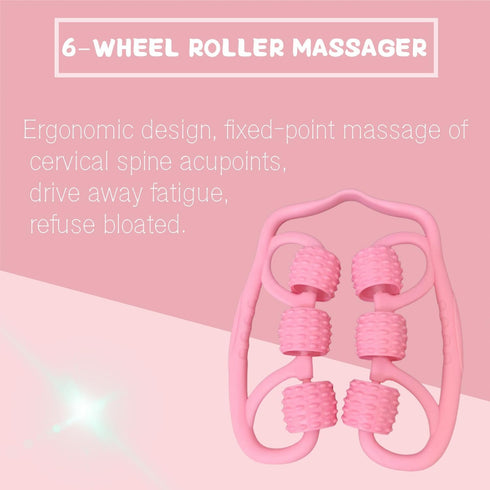 WIOHXEIO The six-wheelmuscle Roller Forearm and Calf Rollers can Relieve Muscle Tension and Promote Recovery. It is