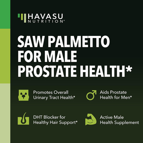 Saw Palmetto For Men Prostate Supplement - Potent Support for Men's Health, Over 6 Month Supply