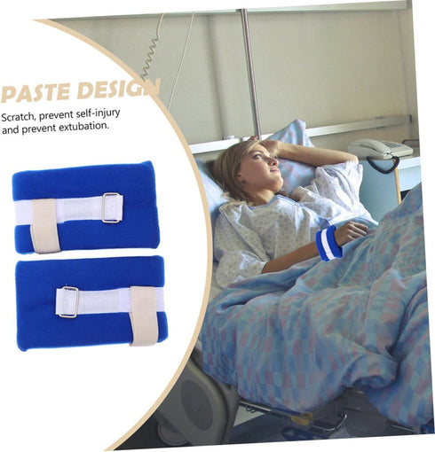 Ipetboom 4pcs Hospital Patient Hands and Feet Straps for Fall Prevention Medical Use for Elderly Postoperative Patients