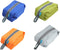 Large Waterproof Portable Travel Organizer Toiletry Dopp Kit, Space Saving Shoe Bag Pouch (4 Pack)