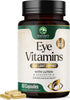 Eye Vitamin & Mineral Supplement with Lutein, Zeaxanthin, Bilberry & Zinc, 60 Capsules, Supports Vision Health