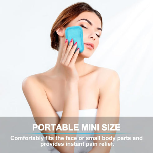Reusable Small Ice Packs - Hot & Cold Mini Gel Cold Packs for Injuries, Sinus Relief, Tired Eyes, Headaches, First Aid,