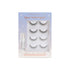 Profusion Cosmetics Frosted Snow Sparkle 4 Pair Luxe False Lash Set, Vegan Lightweight Lashes for Natural Looks