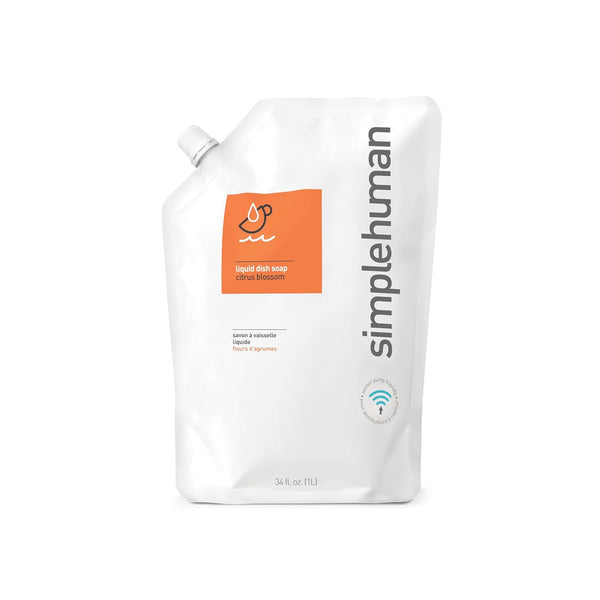 simplehuman Citrus Blossom Dish Soap Refill Pouch, 34 Fl Oz