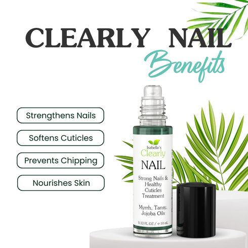 Isabella's Clearly NAIL and Cuticle Oil for Strong Nails - Natural Essential Oil Blend