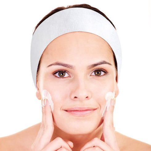 Pimoys Disposable Spa Headband for Women, 30 Count Skincare Facials Headbands for Esthetician Supplies