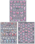 5D Aurora Butterfly Nail Stickers for Women, Cartoon Butterfly Nail Art Decals for Nail Designs